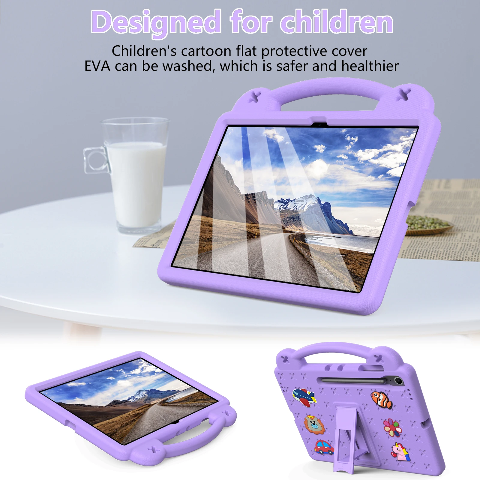 EVA Kids Protective Tablet Stand Case