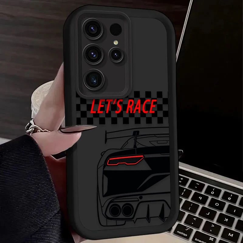 Stylish Sports Car Themed Soft Phone Case Cover