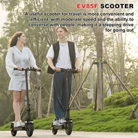 EVERCROSS TECH EV85F Trottinette Électrique Adulte, Pliable 8,5", Moteur 350W, Batterie 7,8AH, Frein Double, Double Amortisseurs 6