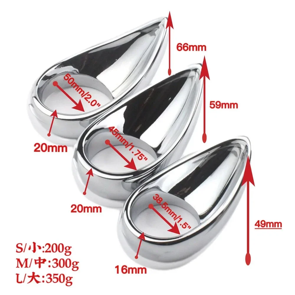 Metal Penis Ring for Men Scrotum Restraint Cover Heavy Duty Penis Stretcher Delay Ejaculation Cockring BDSM Sex Toy for Men
