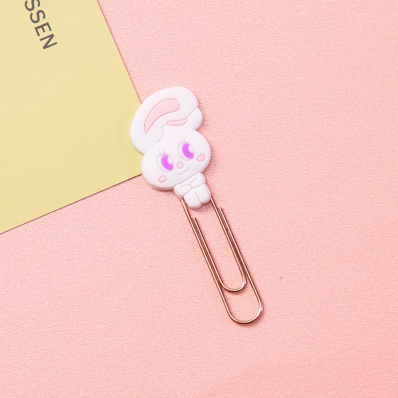 Cute Cartoon Furit Animal Paper Clips Metal Paperclips Bookmarks Clips 20Pcs/Lot School Supplies Kawaii Office Accessories Gift paper clips