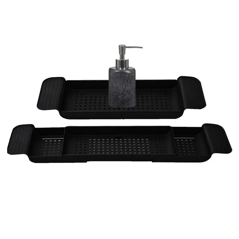 

Multi-Function Retractable Bathtub Storage Rack Bath Tray Shelf Tub Towel Storage Shelf Kitchen Sink Drain Holder