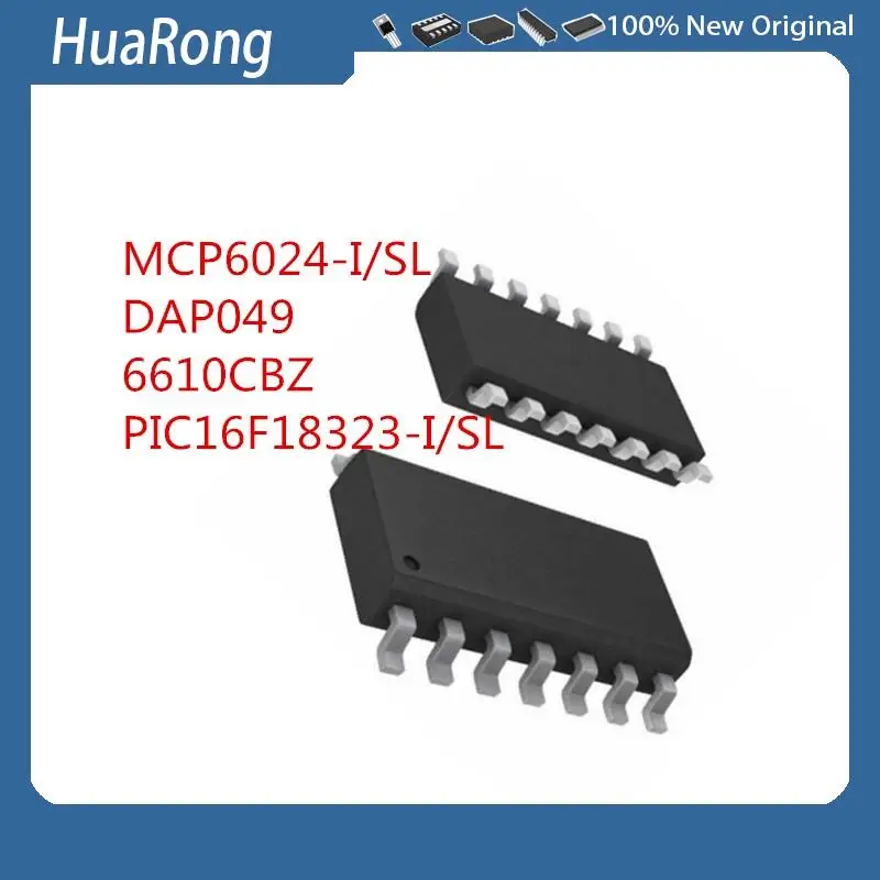 

5PCS/LOT MCP6024-I/SL 6610CBZ ISL6610CBZ ISL6610 PIC16F18323-I/SL SOP-14