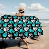 Gothic Horror Skull Death Towel Microfiber Beach Towel Absorbent Quick dry Soft Yoga Swimming Resort Mountain Climbing Towel 2