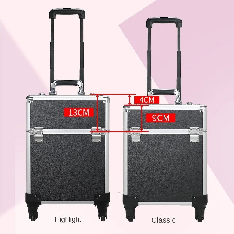 Profi Make-up Koffer Trolley Mit Rollen Und Schloss_voghion.com