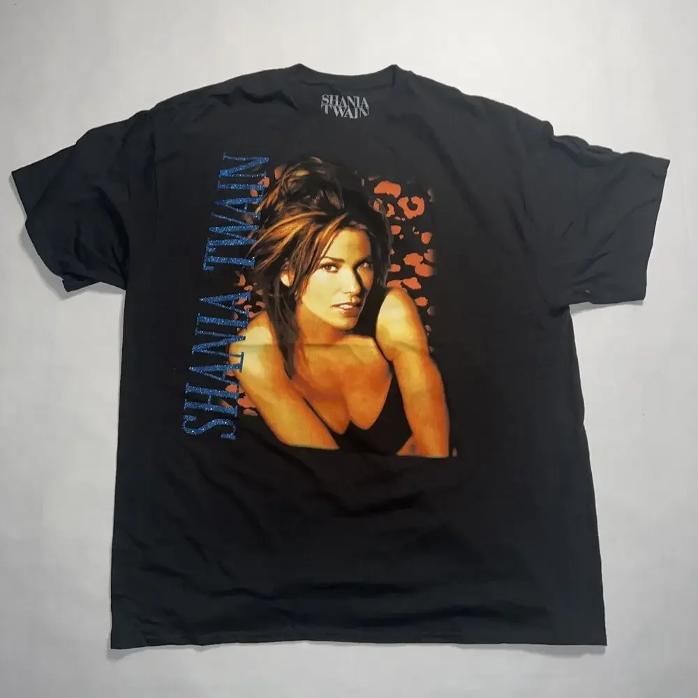 

Shania Twain Lets Go Girls Vintage Style Graphic Short Sleeve T-Shirt Size 2XL