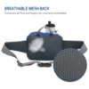 Outdoor Sports Waist Pack with Water Bottle Holder Bum Bag Waist Pouch for Hiking Cycle Running 6