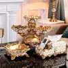 European - style Household Fruit Plate Living Room key-2 Luxury High - end Dried Fruit Plate Table Decoration Set 4