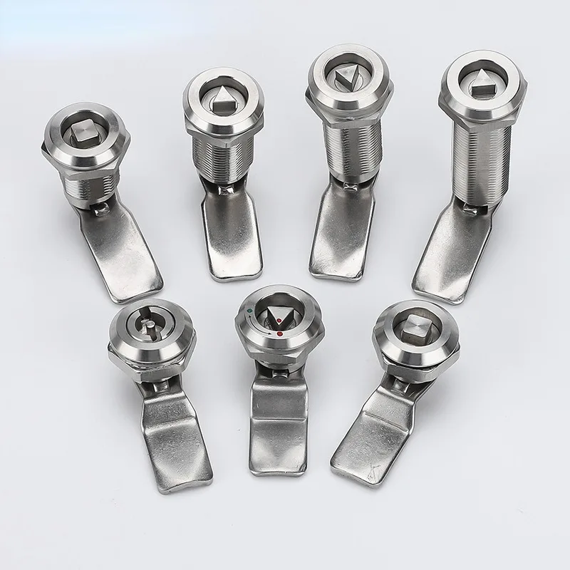 Triângulo Cam Lock Gabinete Lock Aumente para Caixa de Distribuição Estanho Trunk Fechaduras Especiais Aço Inoxidável 304