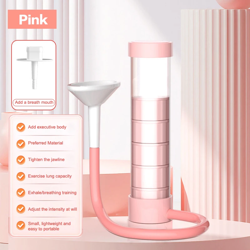 Men and Women's Abdominal Muscle Trainer, Deep Breathing Exercise Dumbbell Set, Lung Capacity Boosting Device