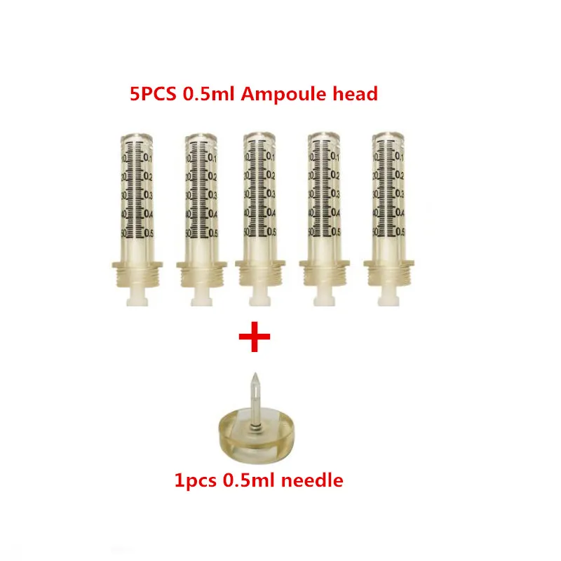 0.5ml/0.3ml Disposable Syringe Ampoule Head Needles Independent Sterile Package No Needle Lip Filler Syringes Hyaluron Pen