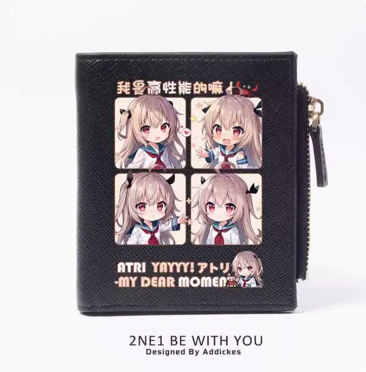 Anime ATRI -My Dear Moments Fashion Wallet PU Purse Card Coin Zipper Money Bag Cosplay Gift B306