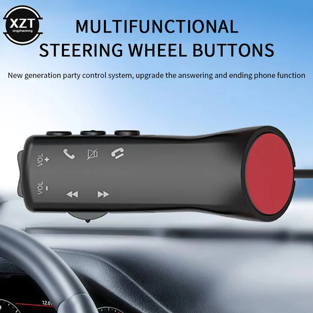 Car Multifunction Steering Wheel Button Universal Car Radio DvD GPS Multimedia Wireless Control Button