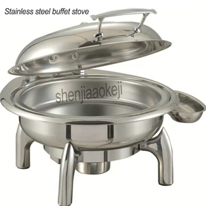 400w Stainless steel buffet stove Electric heating round Buffet stove Restaurant food Insulation furnace Hotel tableware 220v