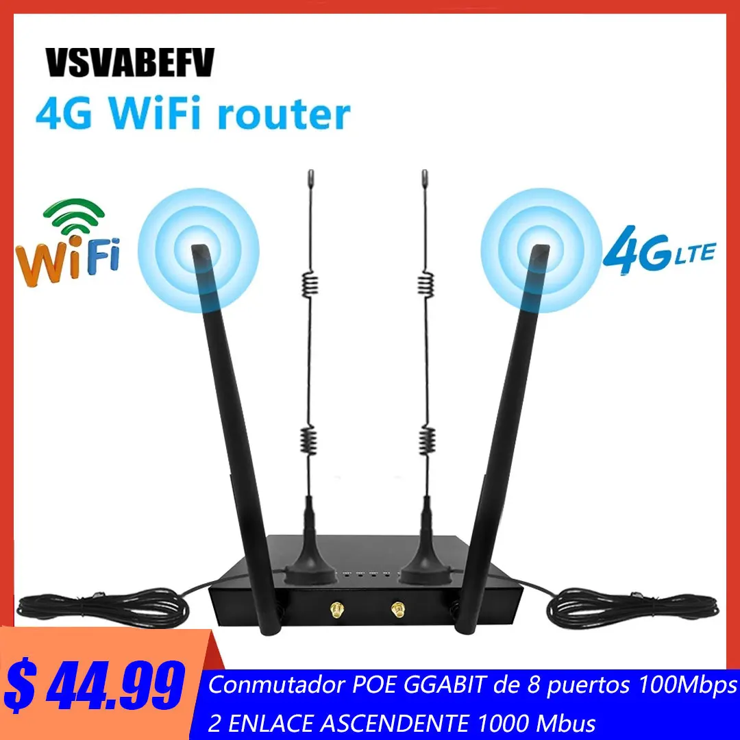 

4G маршрутизатор 300 Мбит/с CAT4 беспроводной слот для sim-карты роутер WAN/LAN порт Ethernet Модем CPE32 пользователь Wifi повторитель 4 антенны Настройка vpn-сети
