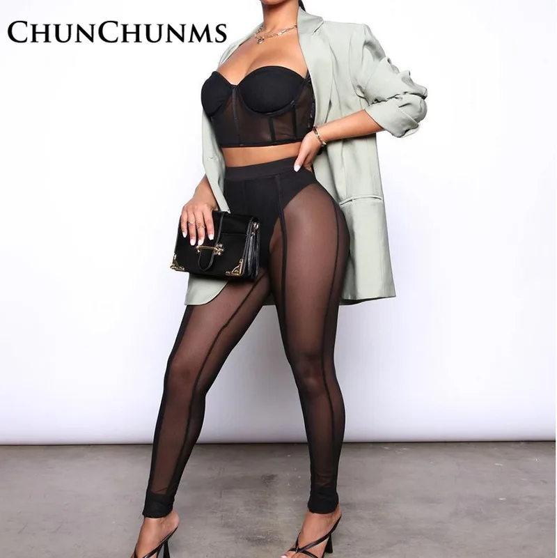Black Leggings Arent See See Mesh Sexy Women Leggings Leggings See