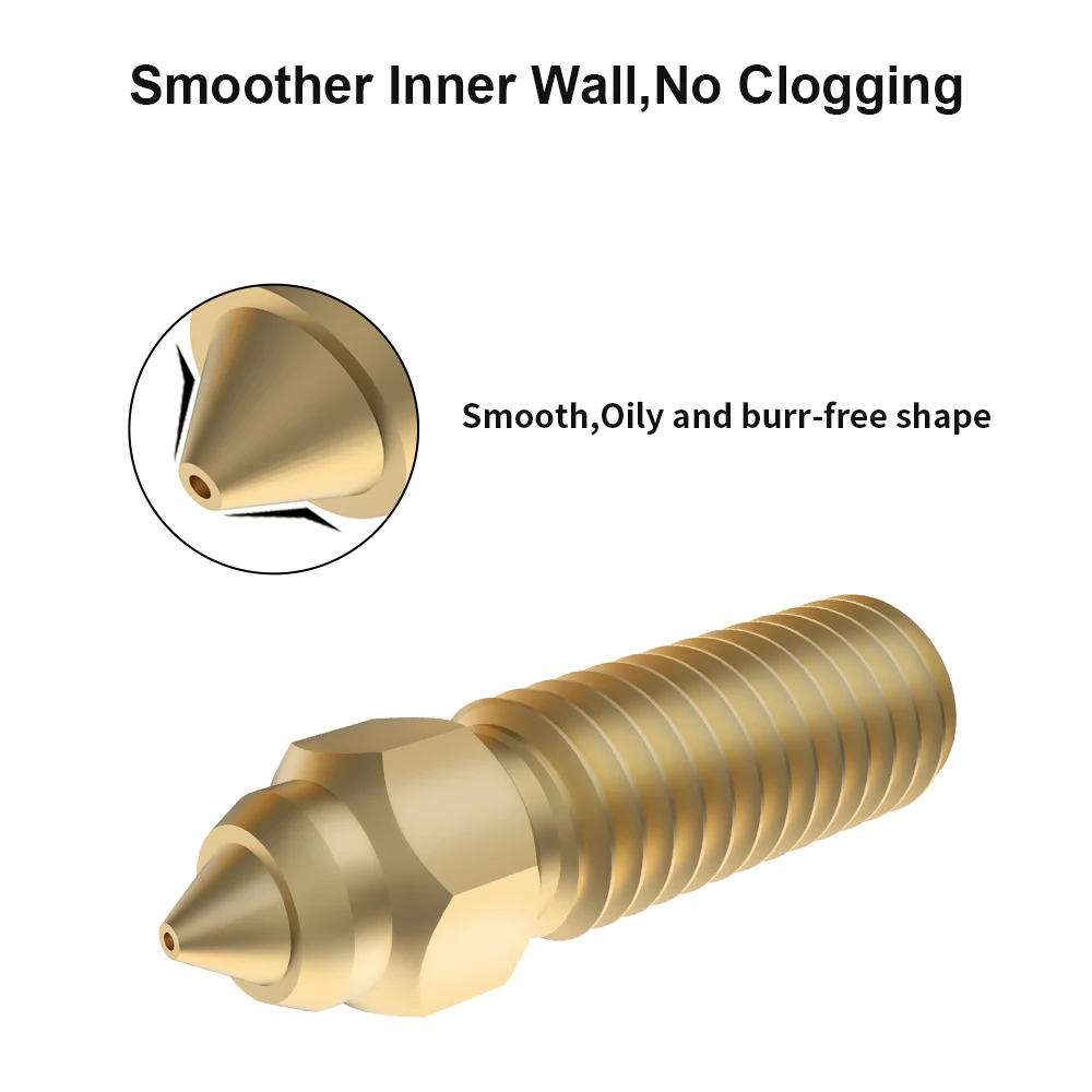 FYSETC High Speed Nozzle Brass 3D Printer Nozzles for Creality K1/ K1Max / Anycubic Vyper/Kobra / Sovol Sv06 Plus / Sv07