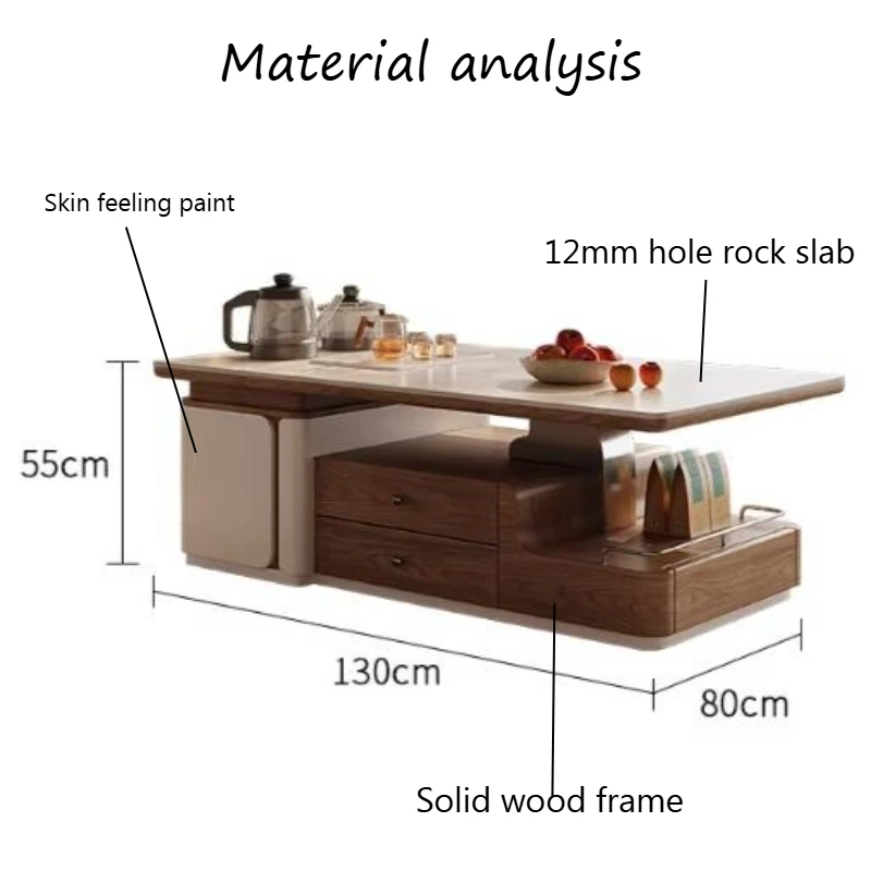 Rectangular Storage Coffee Table 2