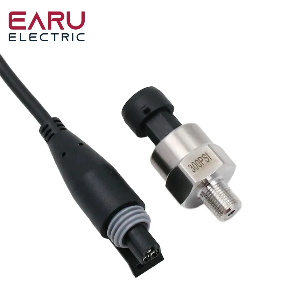 DC 5V 1/8NPT Pressure Transducer Transmitter Sensor Stainless Steel Oil Air Wate