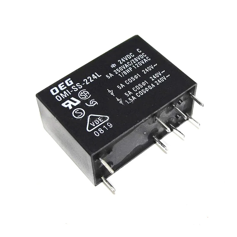 Relais De Puissance OEG OMI-SH-224LM 24VDC - 6 Broches, 5A 250VAC - Neuf