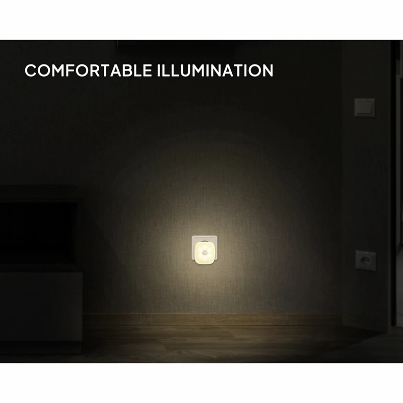 LED Night Lights Plug-In Wireless Night Lamp with Motion Sensor Small Night lights Lamp for Room Corridor Closet Home Decor