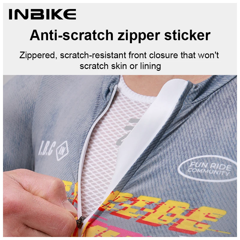 INBIKE 2025 Cycling Jersey Men Long Sleeve Road Bike Jerseys Full Zipper with Pockets Bicycle MTB Clothing Breathable Quick Dry 4