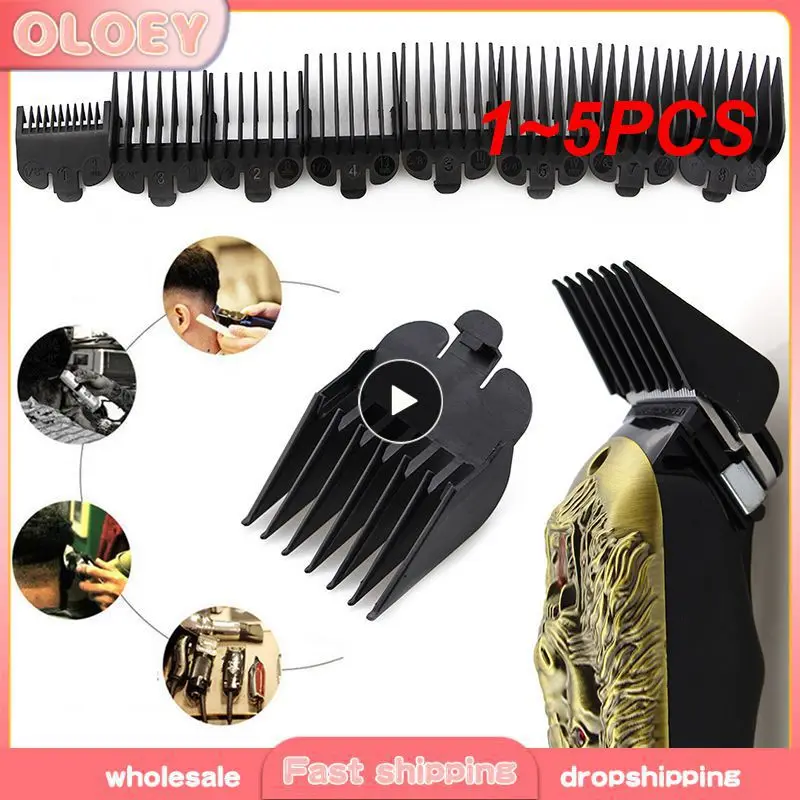 

1~5PCS Kemei Hair Clipper Limit Comb Guide Attachment Size Barber Replacement 3/6/10/13/16/19/22/25/1.5/4.5mm