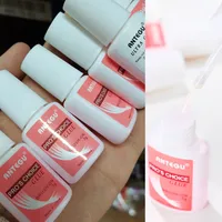 10/7/5/2g Fast Drying Nail Glue for Nail Tips Super Strong Adhesive Liquid Glue Rhinestones Gel Glue With Brush Manicure Tools # 1
