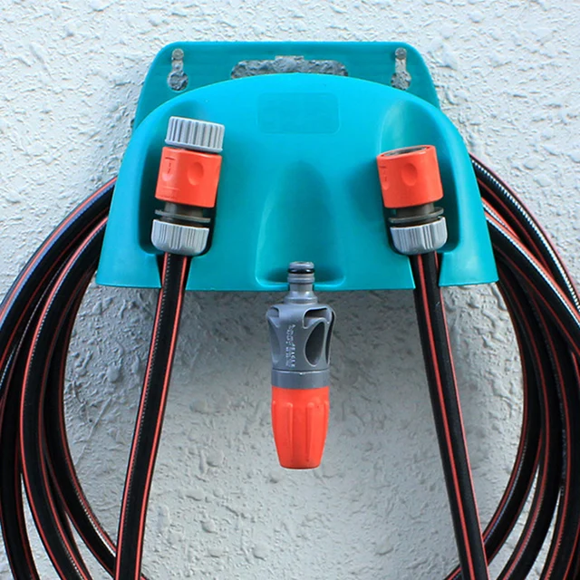 Kerti Víztömlő -Szervező Tároló Állvány Öntözőkezelő Tartó Öntöző Tömlő Cső Fogas Horgok