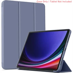 Tri - fold Flip Case Magnetic Stand PU Leather Protective Tablet Cover - Galaxy Tab S9 FE (YT Lavender Purple)