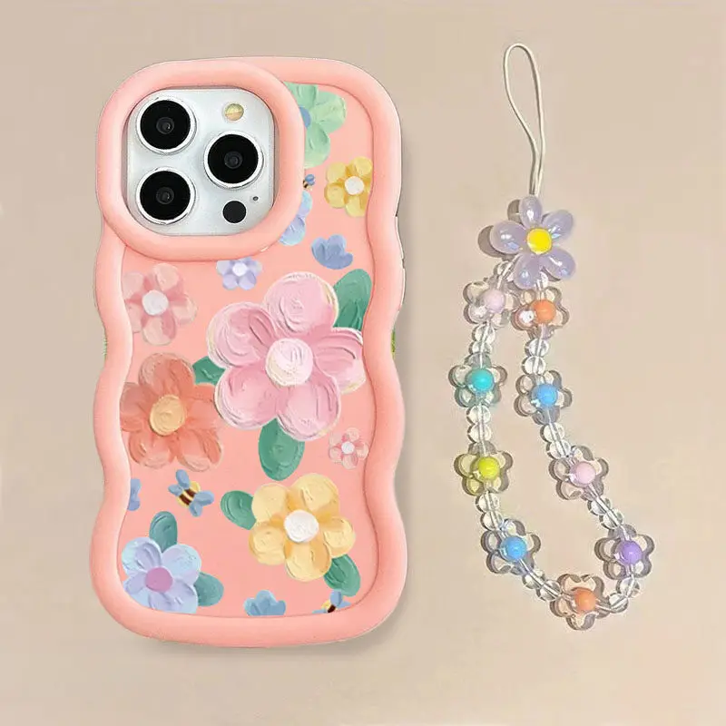 Floral Bracelet Chain Wave TPU Phone Case Cover