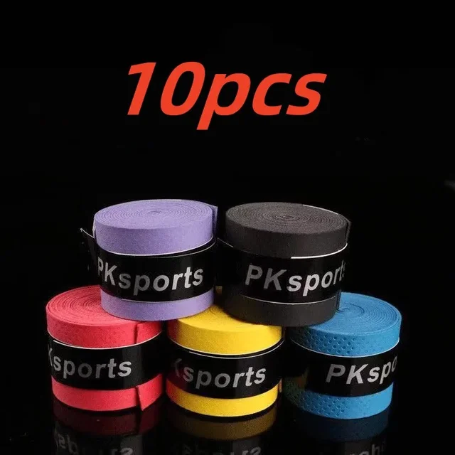 10pcs Tennis Grip Head Overgrip Anti Slip Tennis Racket Grips Padel Accessory Shock Tennis Badminton Squash Training Sweatband
