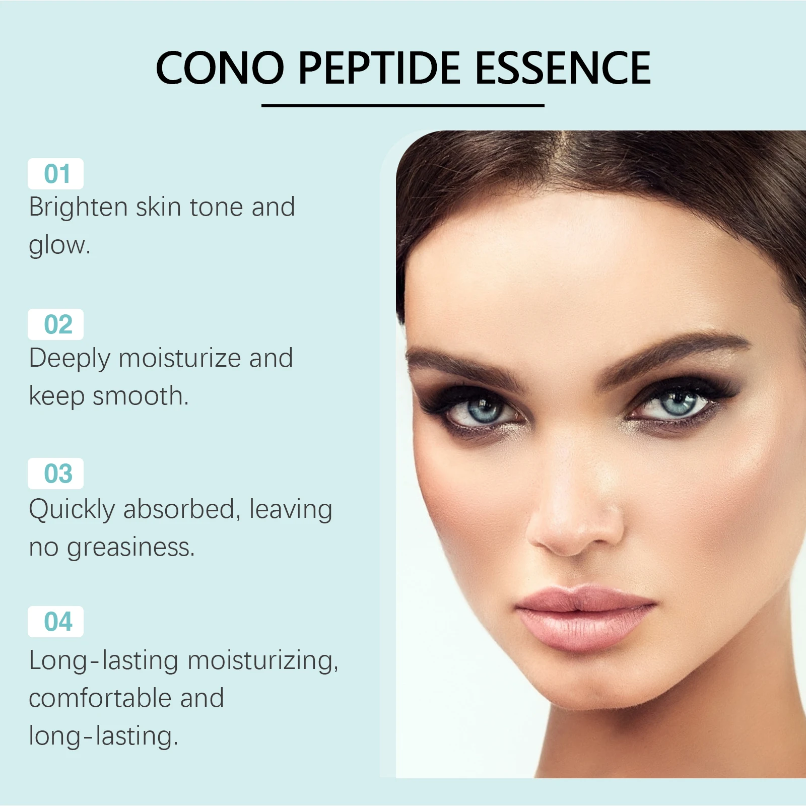 84% Cono Peptide Essence Fade Fine Lines Lighten Pigmentation Lift Firming Skin Moisturizing Hyaluronic Acid Facial Serum