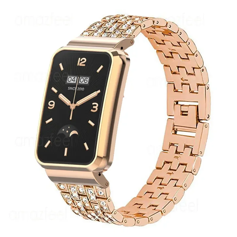 Elegant Diamond Metal Bracelet with Protective Case