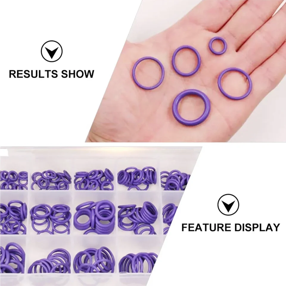 LEONTOOL 270 Pc Rubber O-Ring Assortment Kit - 18 Sizes, Nitrile, With Removal Tool & Hook For Plumbing & Auto Repair - View #10
