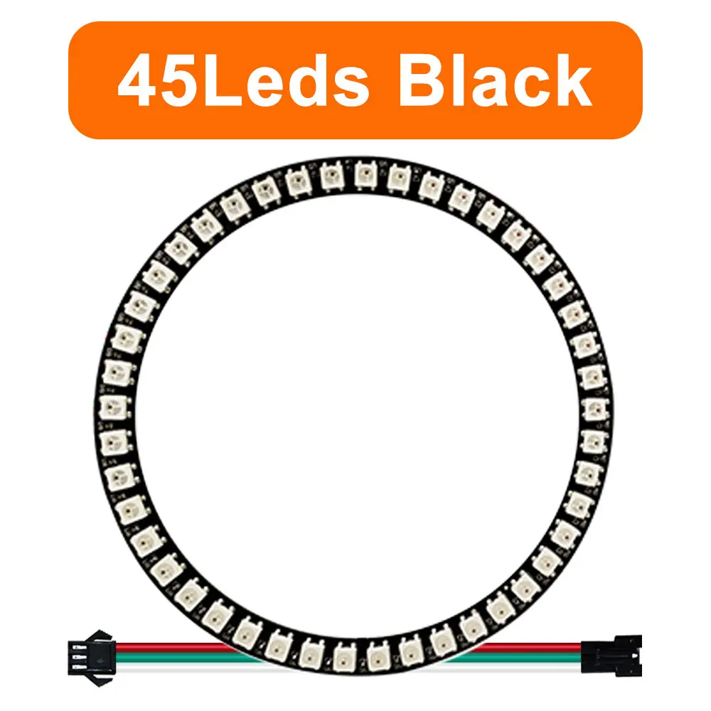 Colorful RGB LED Circle with Individually Addressable Pixels - DIY Round Pixel Ring