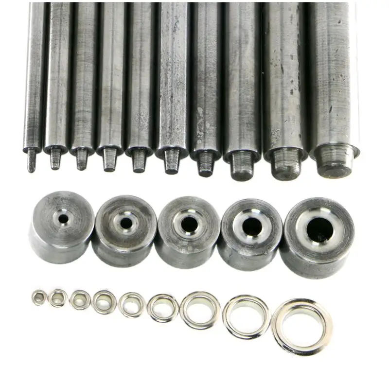 

Вспомогательный инструмент, ручной набор инструментов для настройки металла, внутренний диаметр люверсов 3,3, 5,4, 4,5, 5,6,8,10,12,14,16,17,20,25,30,40 мм