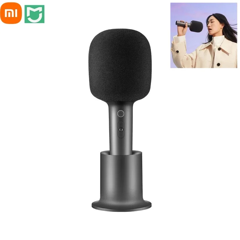 

Xiaomi Mijia K-Song Microphone bluetooth 5.1 DSP Noise Cancellation Stereo Sound Effect Double Duet Home KTV with 9 Kinds Sound
