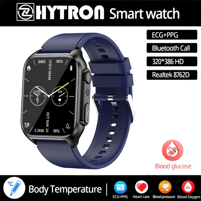 HYTRON Blood Sugar Smartwatch ECG+PPG Heart Rate Bluetooth Call