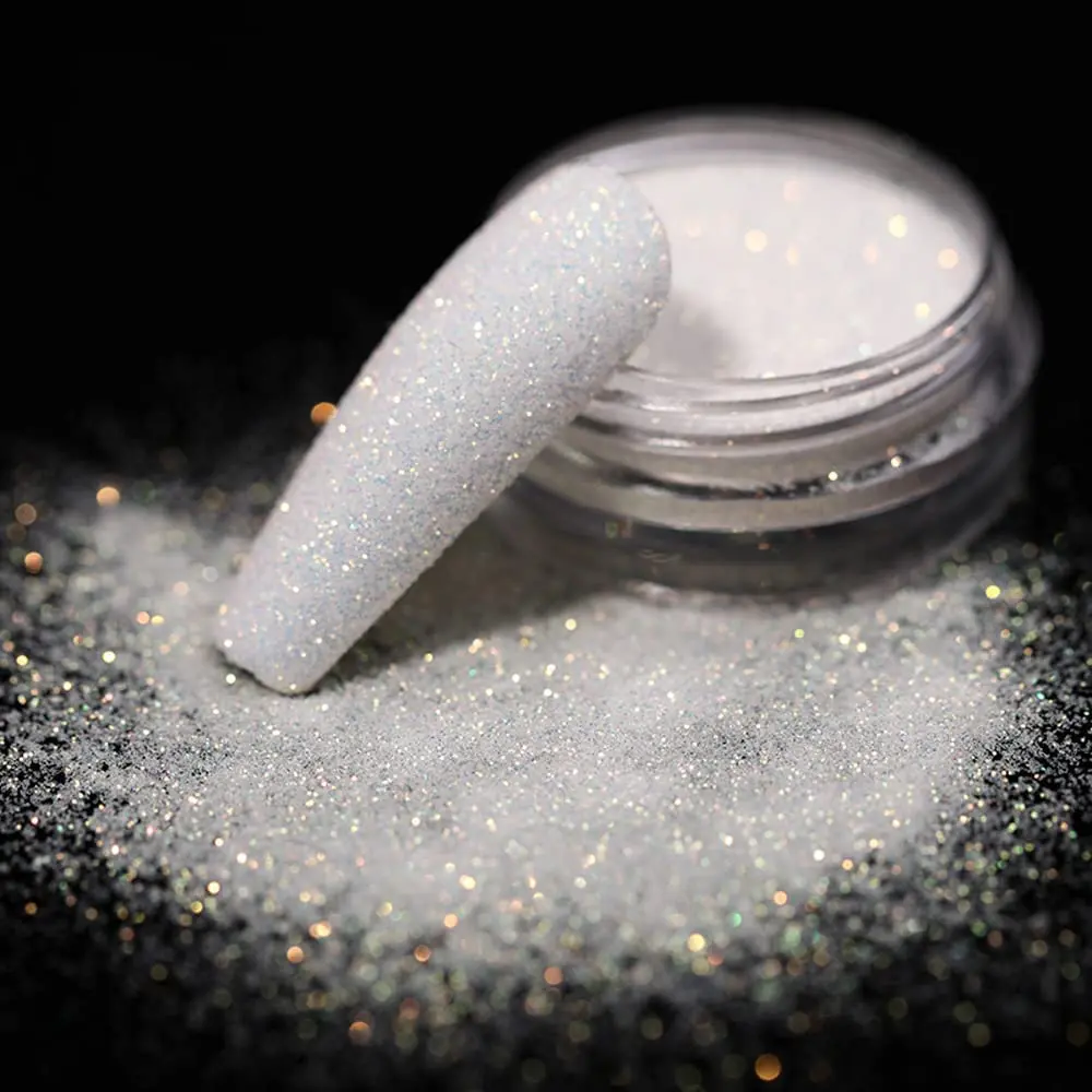 Nail Glitter Nail Powder Nail Decoration Christmas Candy Sweater Effect Nail Glitter 0.1mm Nail Art Sugar Powder Sparkly Holographic Manicure Sugar Dust 10g