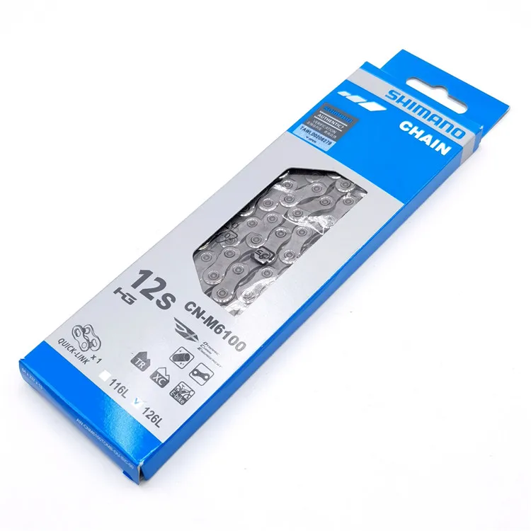 Shimano-自転車チェーン,12スピード,クイックリンク付き,CN-M6100