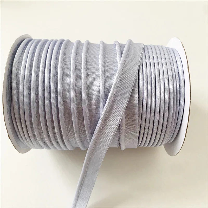 12mm 20Yds 1-64Colors Satin Bias Piping Cord Handmade For DIY Garment Sewing And Trimming 100% cotton rope