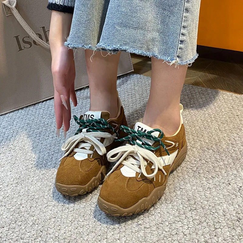Footwear Comfortable Casual Sneakers Lace Up Shoes For Ladies 2025 New Outdoor Fashion Female Breathable Women Sneakers Shoes 5