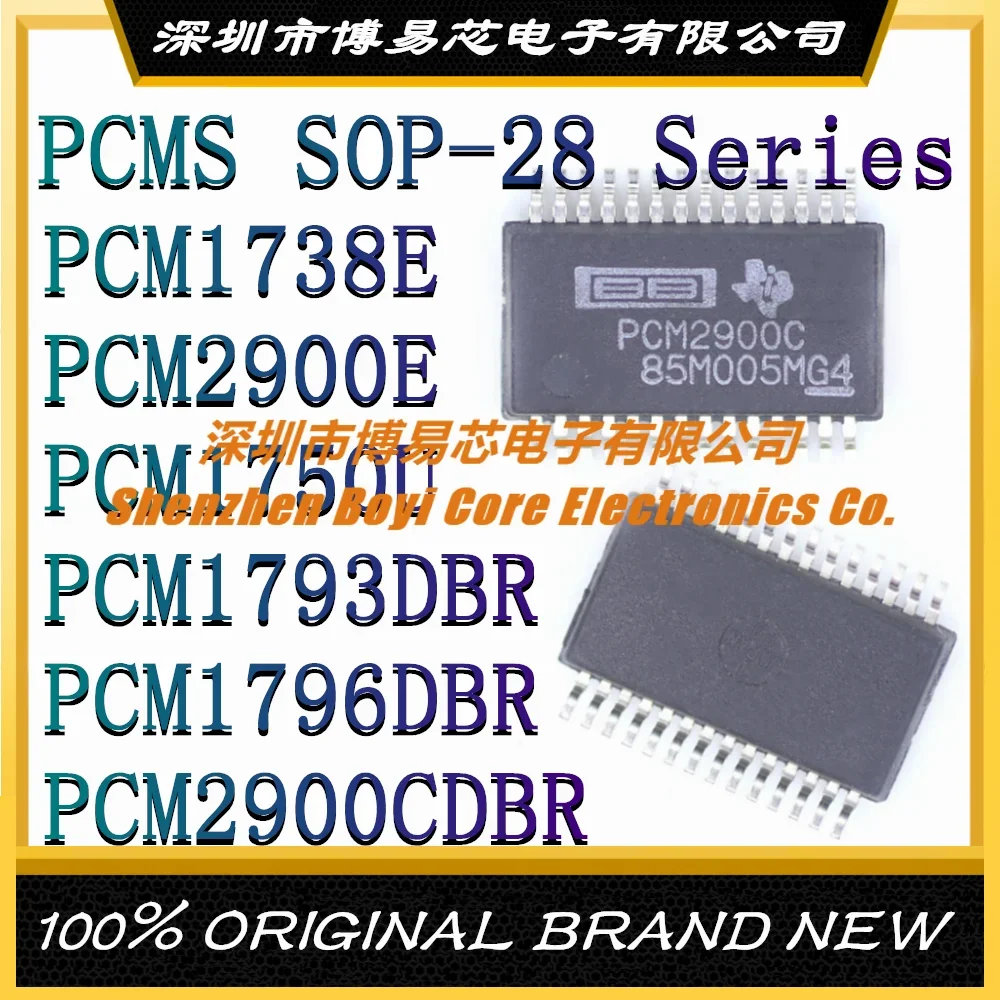 PCM1738E PCM2900E PCM1750U PCM1793DBR PCM1796DBR PCM2900CDBR package SSOP-28 new original genuine audio interface IC chip 1pcs lot pcm2704cdbr pcm2704c pcm2704 ssop 28 stereo audio chip in stock