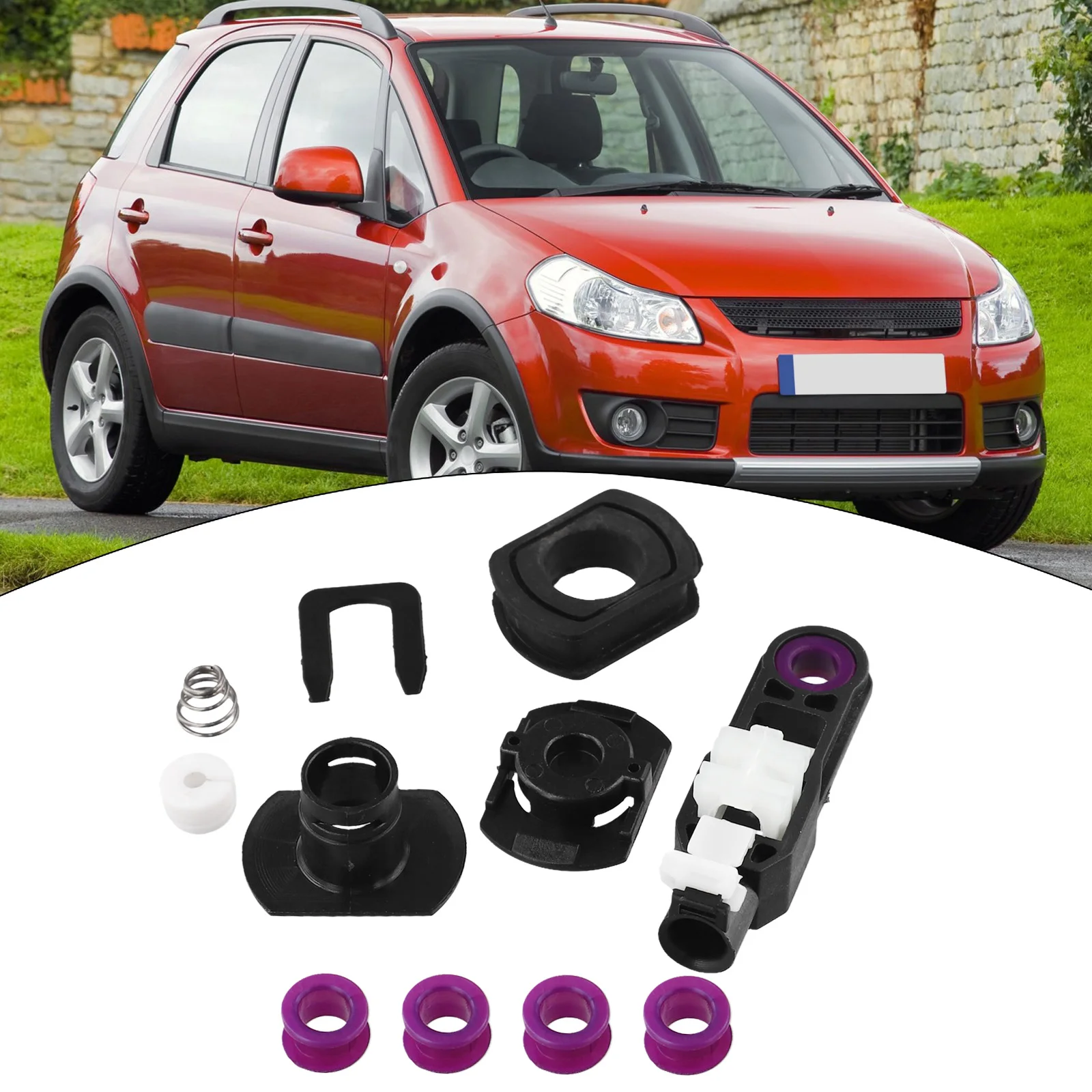 Car Shifter Cable Bushing Fits For Suzuki Swift Gear Lever End Linkage Connector Grommet Gear Cable Shift+cable Rubber Sleeve