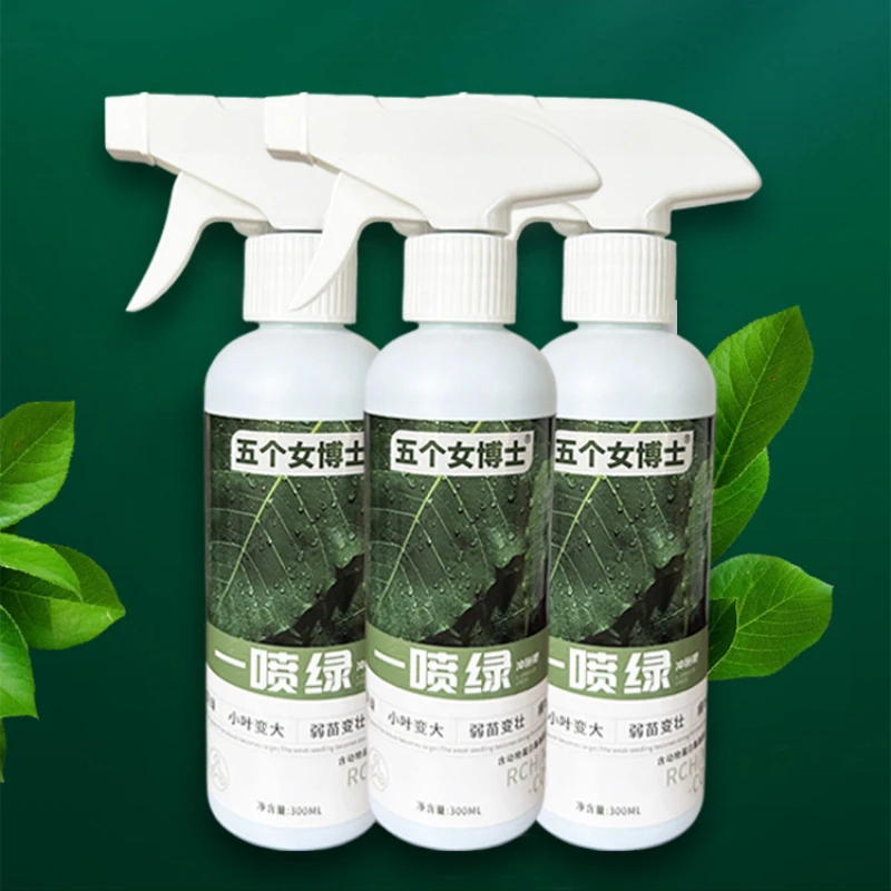 

Nutrient Solution Spray Green Foliar Fertilizer Without Dilution Direct Spray Nutrient Solution Universal for Fruits Vegetables