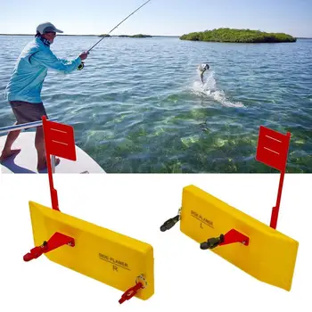 Fishing Planer Board EVA Foam Bottom Angle Adjustable Trolling Push Button Splashing Float Boat Fishing Trolling Accessory 1