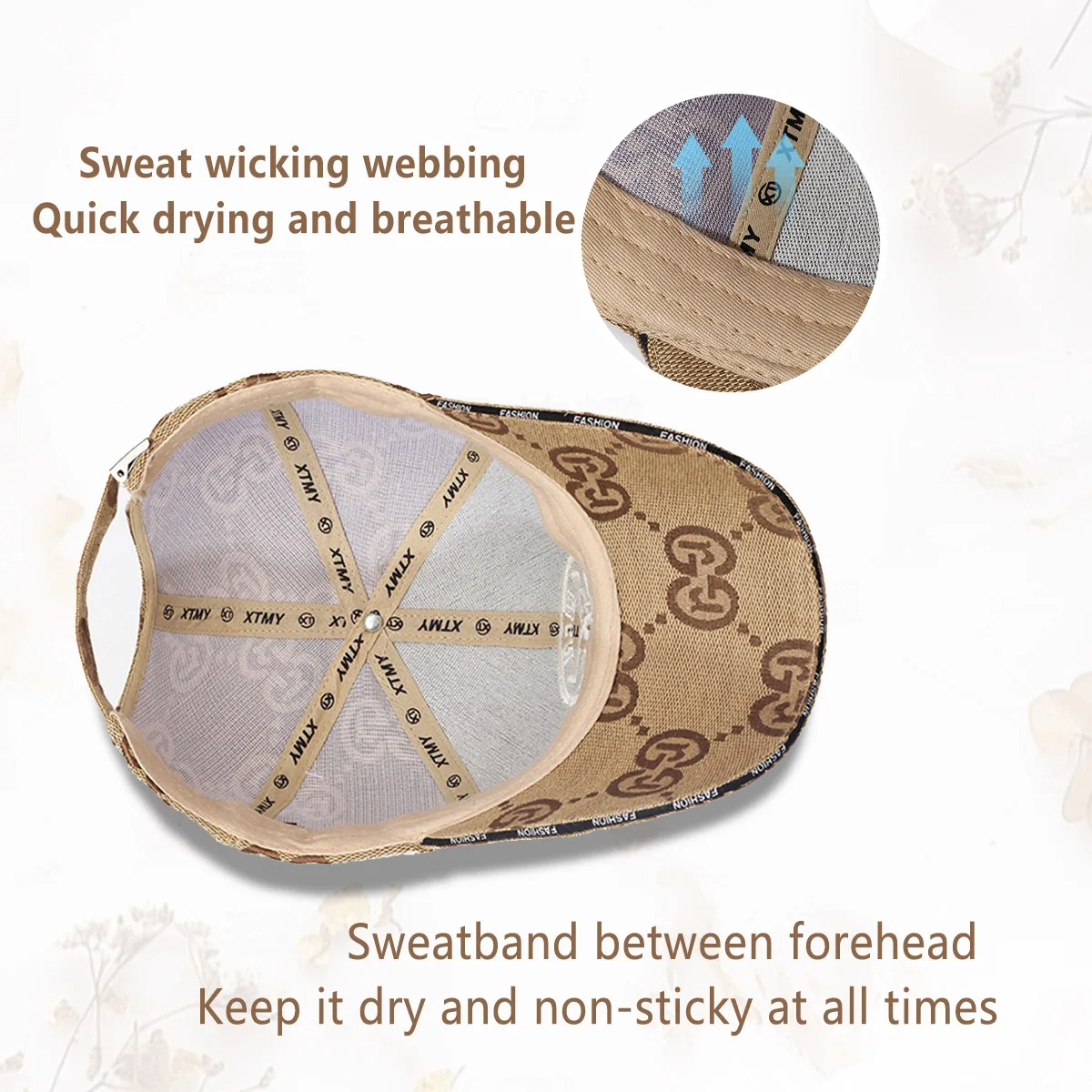 Unisex Skeleton Finger Embroidery Hip-Hop Hats Spring Autumn Outdoor Adjustable Casual Baseball Caps Sunscreen Hat