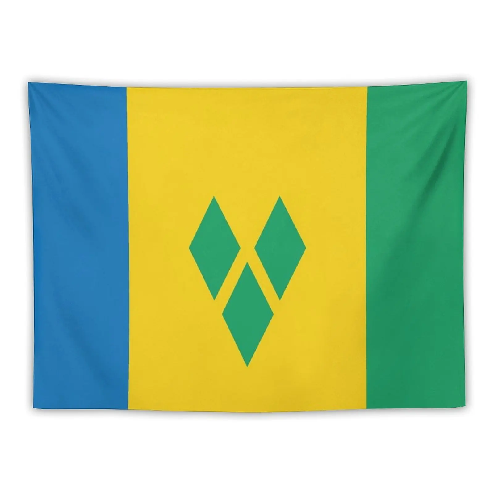 

St. Vincent and The Grenadines National Flag Tapestry Decoration For Rooms Room Decor Aesthetic Tapestry