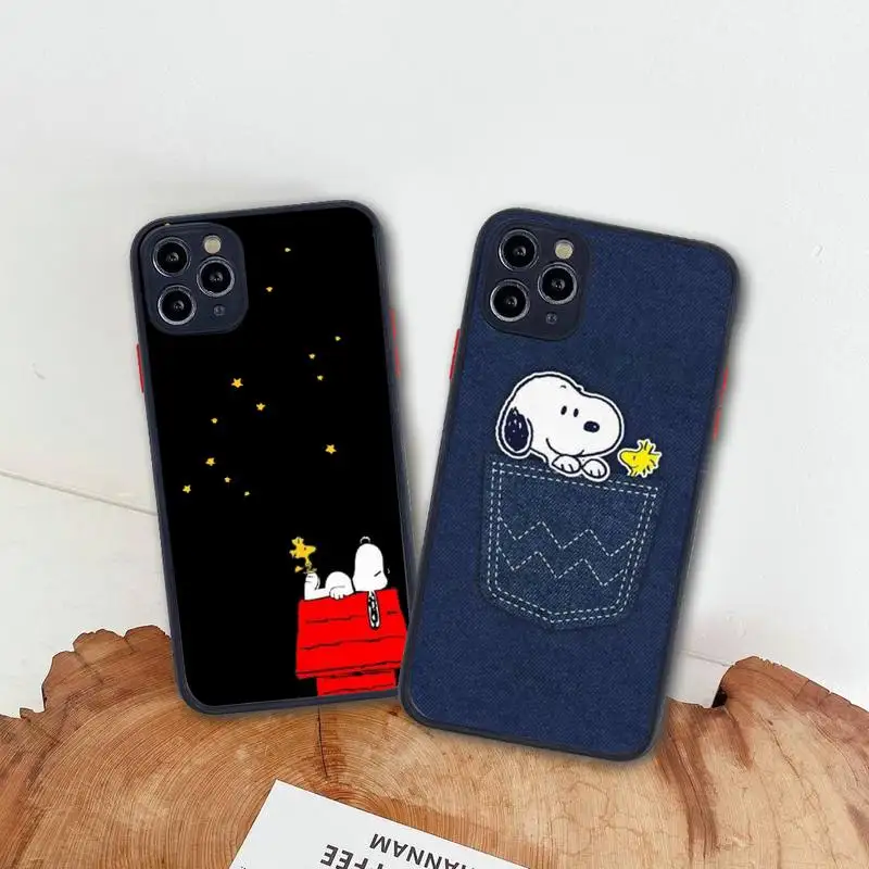 Чехол для телефона с мультяшной собакой Чарли коричневый Снупи iphone 13 12 11 Pro Max Mini XS